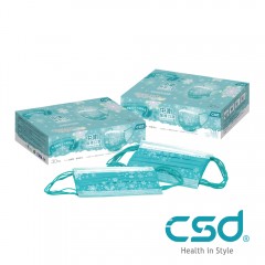 CSD 醫療口罩M 月河雪花2盒入